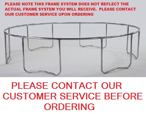 Trampoline Frame Only For 14ft Model Bzjp1406 With 80 Spring Holes Model Frm Bzjp1406 Frames Systems Trampoline Replacement Parts