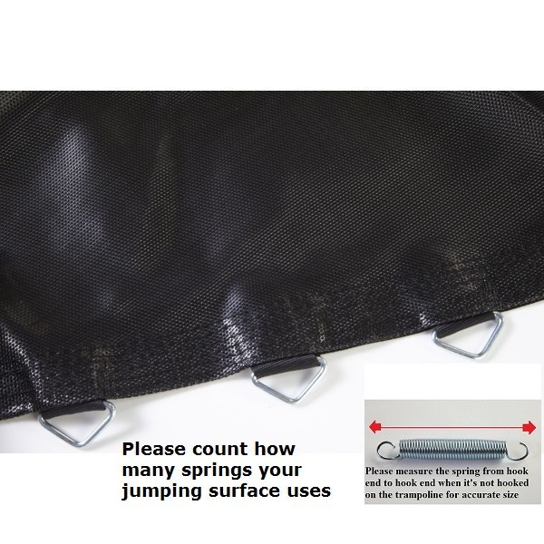 Jumping Surface 8 X 11 5 Oval Trampoline With 62 V Rings 7 8x11 5 Oval Jumping Surface Trampoline Replacement Parts