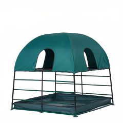 JumpKing Climbing Gym/Den with Ball Pit– Multi-Level Play Structure for Imaginative & Active Play