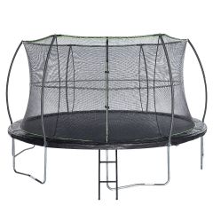 JumpKing 14ft Round Trampoline with Protective Enclosure and Powder-Coated Ladder