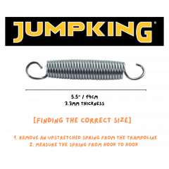 Jumpking Heavy Duty Trampoline Springs 5.5inch for Trampolines, Stainless Steel Trampoline Replacement Springs  Set of 20