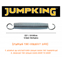 Jumpking Heavy Duty Trampoline Springs 8.5inch for Trampolines, Stainless Steel Trampoline Replacement Springs  Set of 5