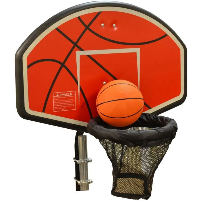 Universal trampoline basketball hoop top