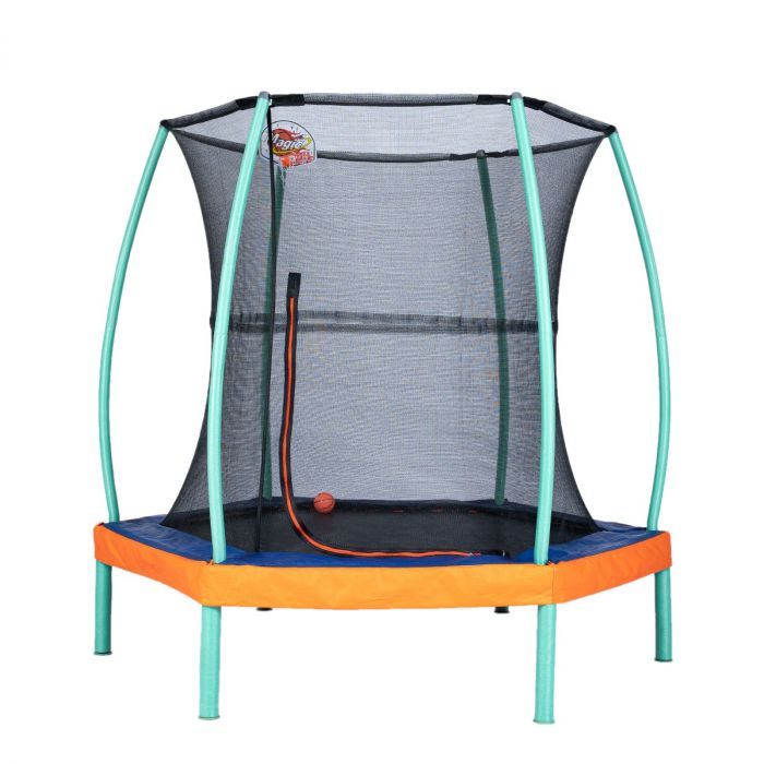 Mini Basketball Hoop For Trampoline With Enclosure Universal Basketball  Rack