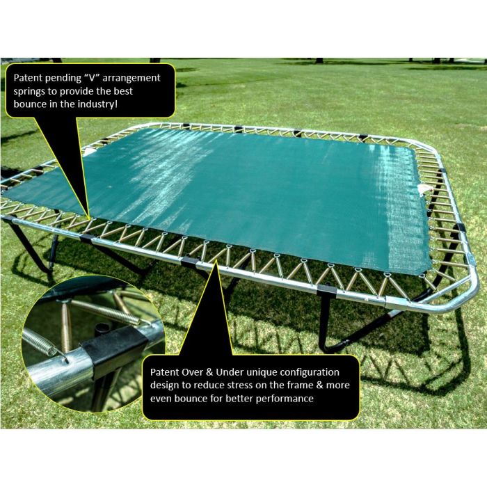 JumpKing Pro-Series 10'x16' Rectangle Trampoline - Outdoor/Indoor